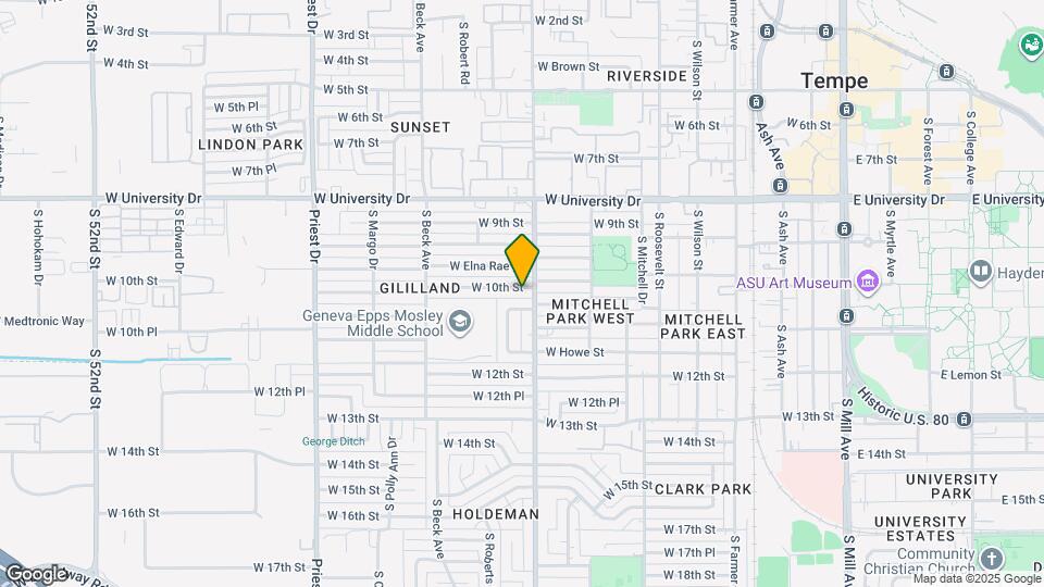 1007 W 10th St Map and Location Details