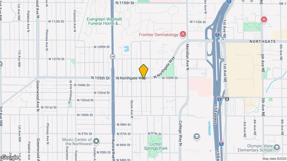 1409 N Northgate Way Map and Location Details
