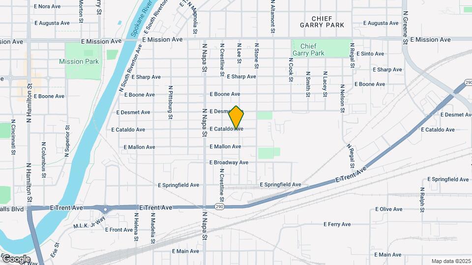 2132 E Cataldo Ave Map and Location Details