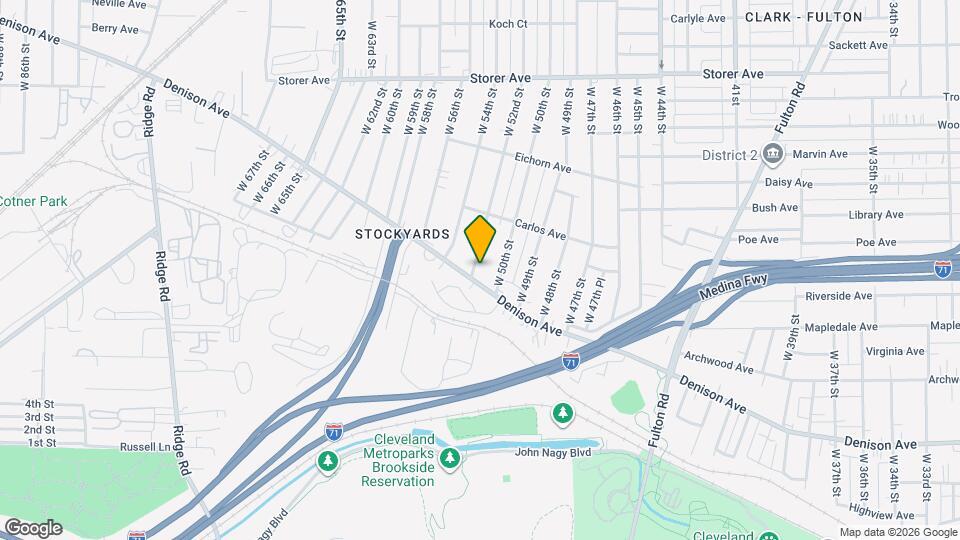 3615 W 52nd St Map and Location Details