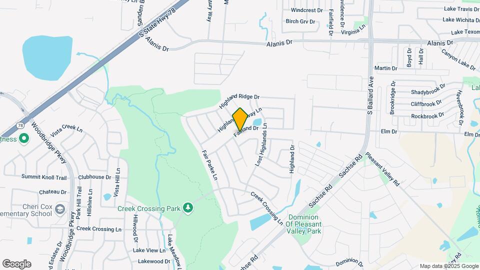 419 Fairland Dr Map and Location Details