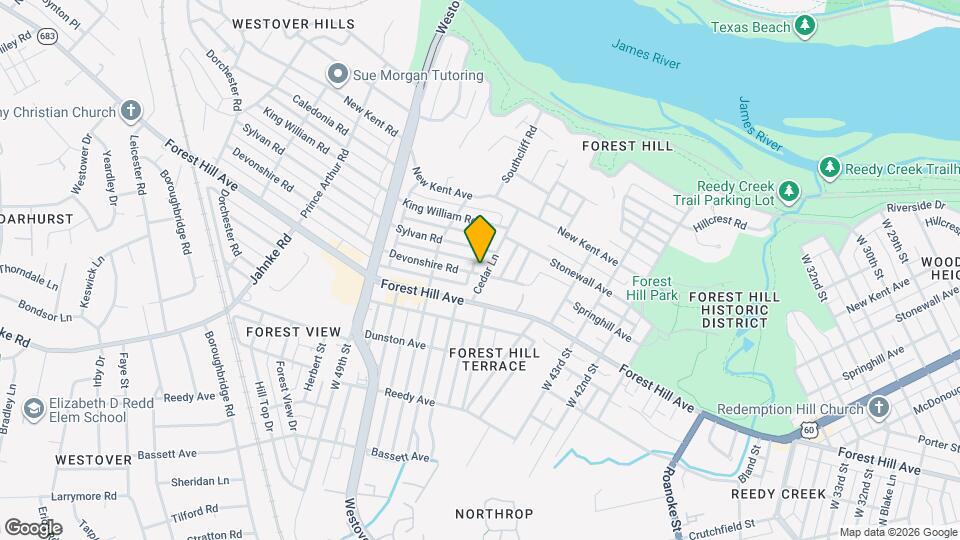 1500 Cedar Ln Map and Location Details