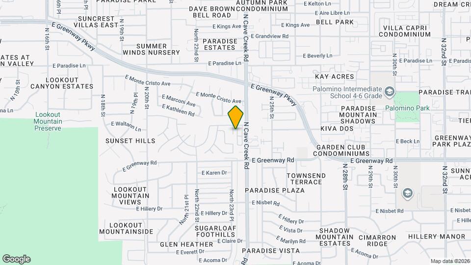 15611 North 23rd Pl Map and Location Details