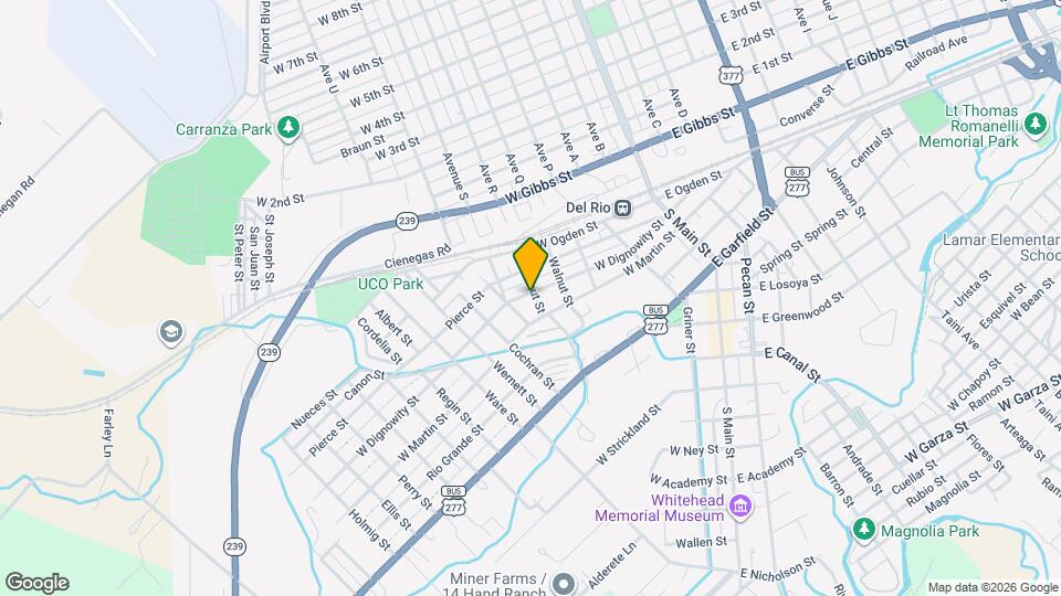 502 W Dignowity St Map and Location Details