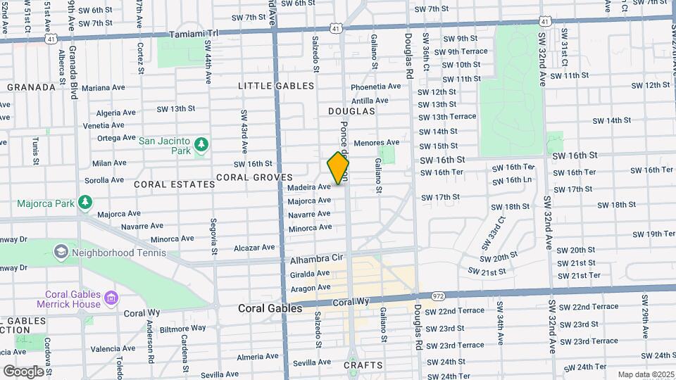 220 Madeira Ave Map and Location Details
