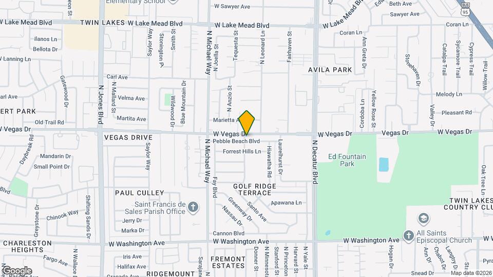 5132 Pebble Beach Blvd Map and Location Details