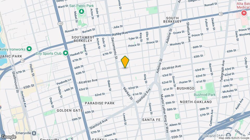 1526 Harmon St Map and Location Details