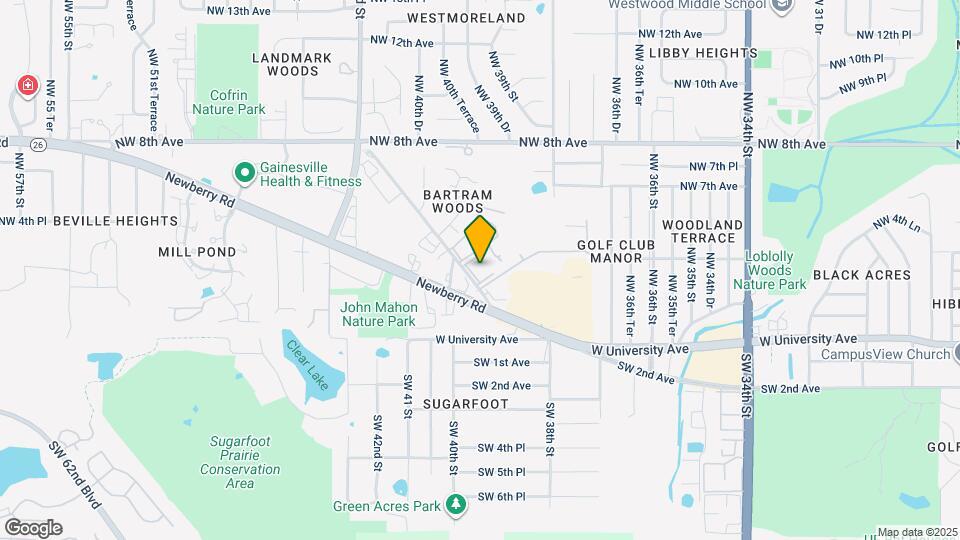 415 NW 39th Rd Map and Location Details