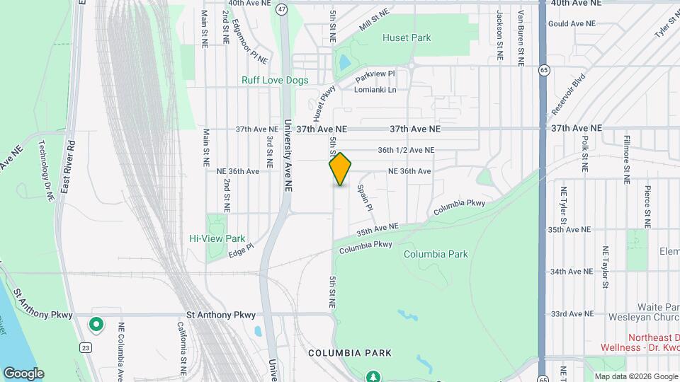 3529 5th St NE Map and Location Details