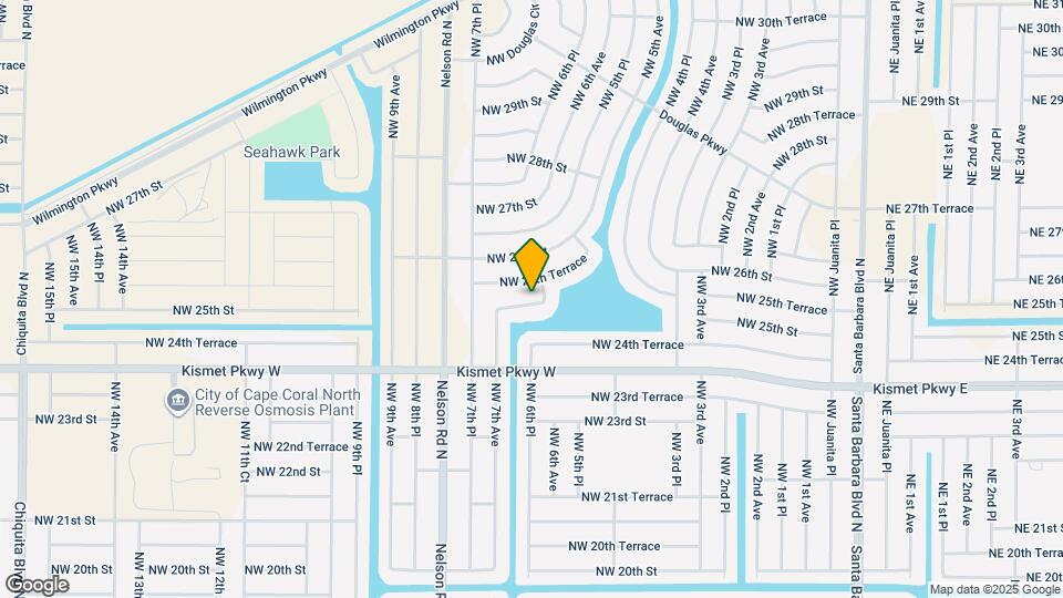 605 NW 25th St Map and Location Details