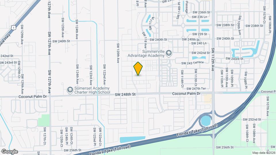 11852 SW 245th Ter Map and Location Details