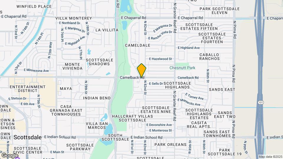 Scottsdale Serrento Mapa y Detalles de la Ubicación