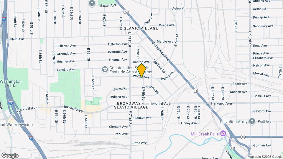 7310 Worley Ave Map and Location Details
