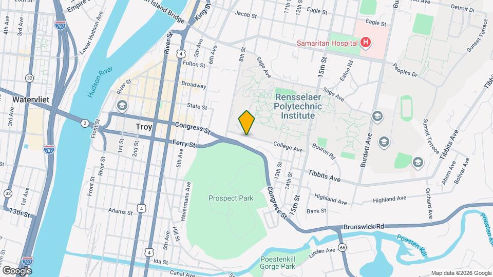36 College Ave, Unit 2W Map and Location Details