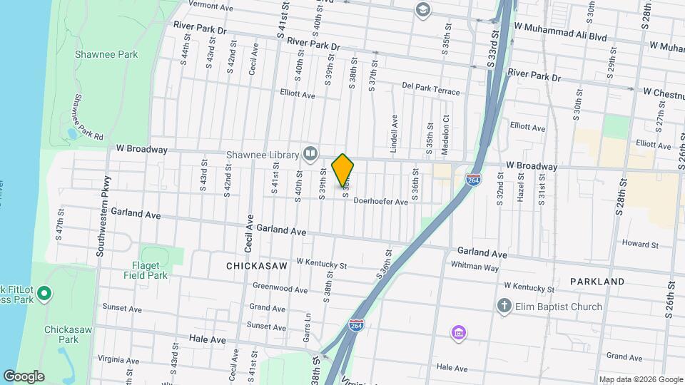 730 S 38th St Map and Location Details