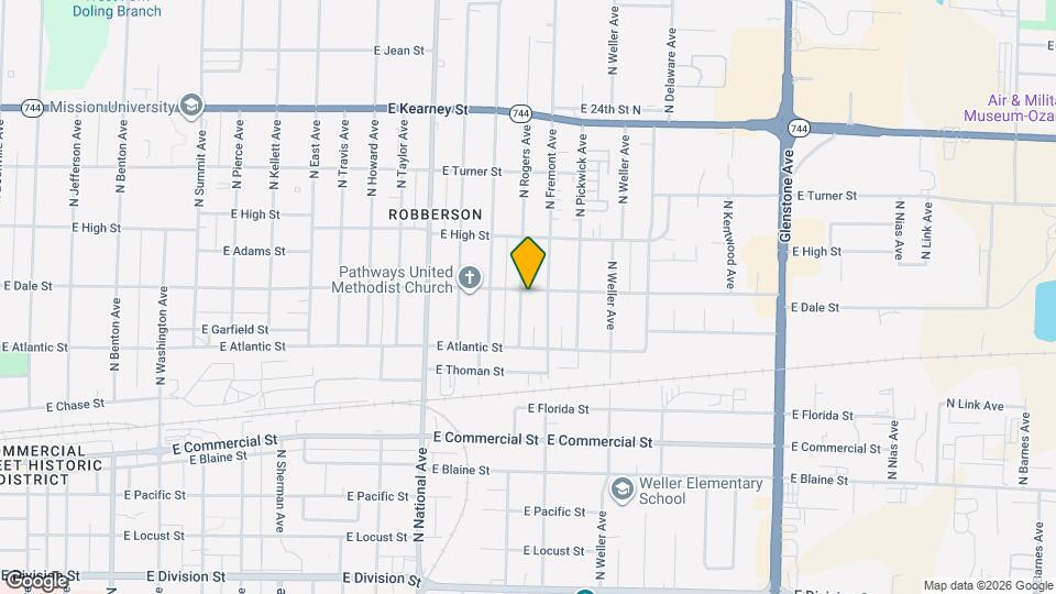 2054 N Rogers Ave Map and Location Details