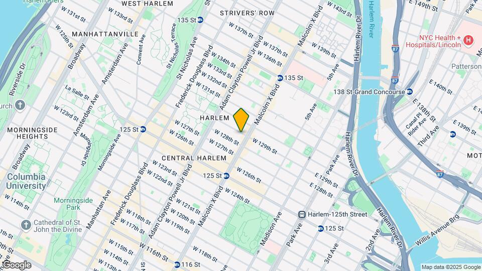 108 W 129th St Map and Location Details