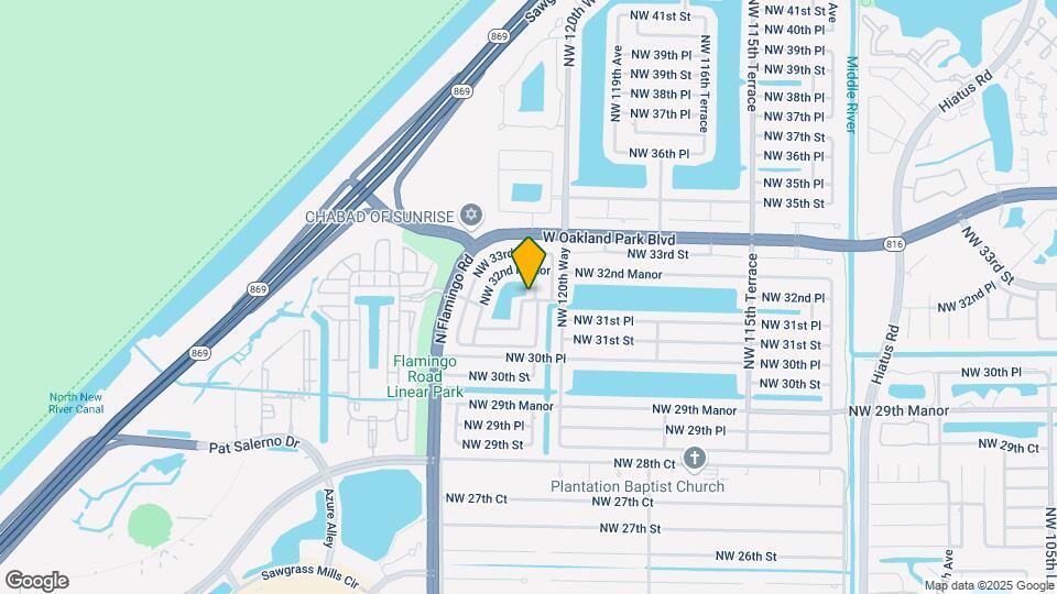 12265 NW 32nd Mnr Map and Location Details