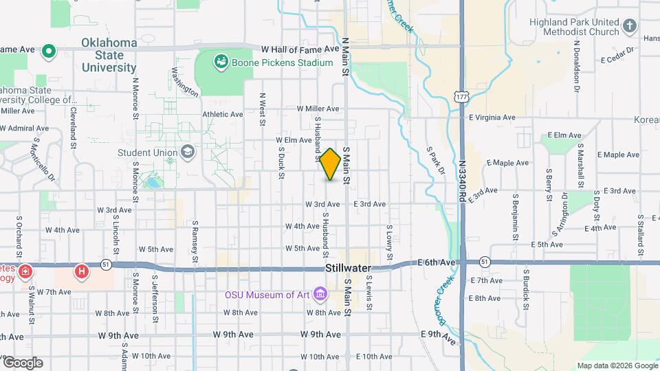 213 S Husband St Map and Location Details