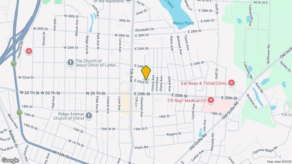 305 E 22nd St Map and Location Details