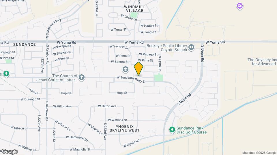 22071 W Mohave St Map and Location Details