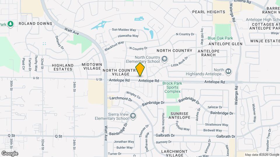 3640 Comanche Way Map and Location Details