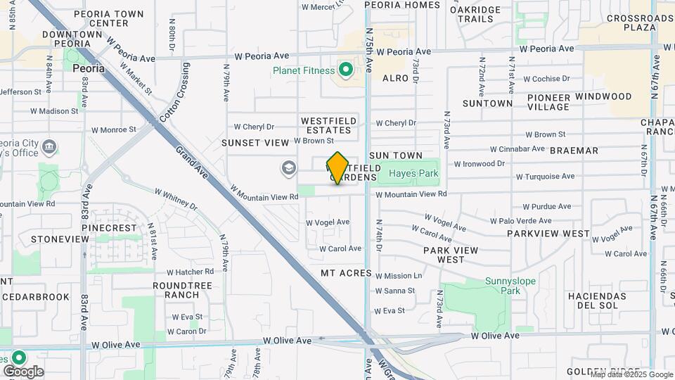 7551 W Turquoise Ave Map and Location Details