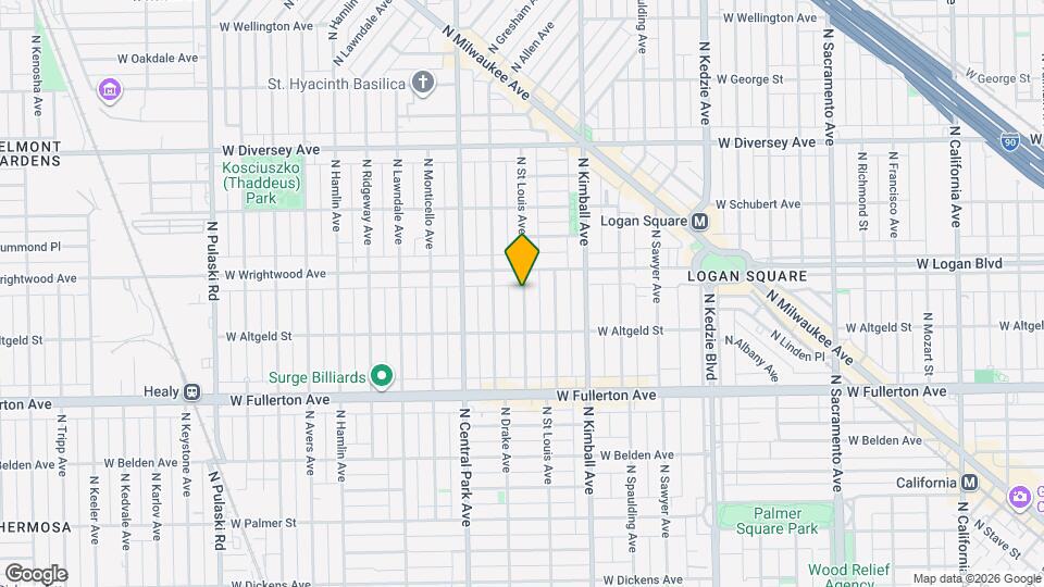 2556 N St Louis Ave, Unit Garden Mapa y Detalles de la Ubicación