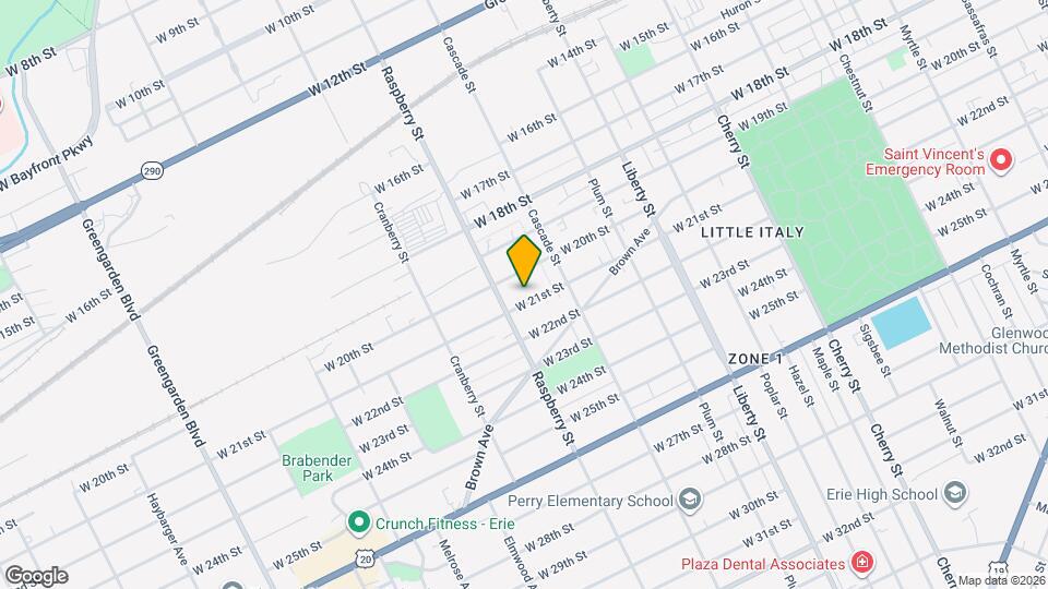 1044 W 21st St Map and Location Details