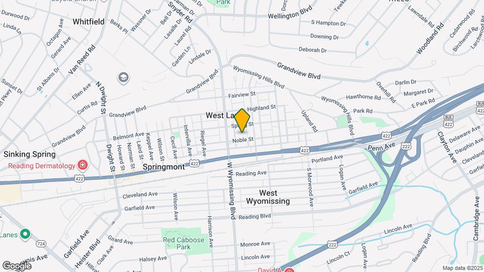 2223 Noble St, Unit 2223 Noble 1st Floor Mapa y Detalles de la Ubicación