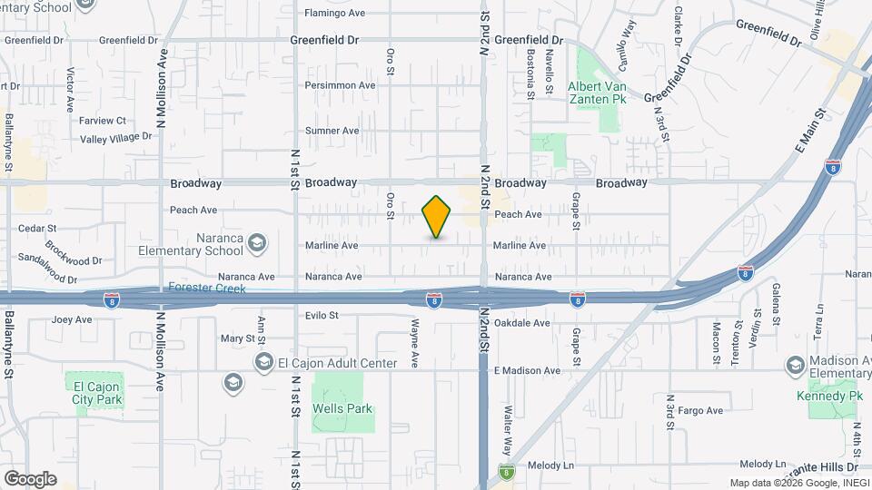 1255 Marline Ave Map and Location Details
