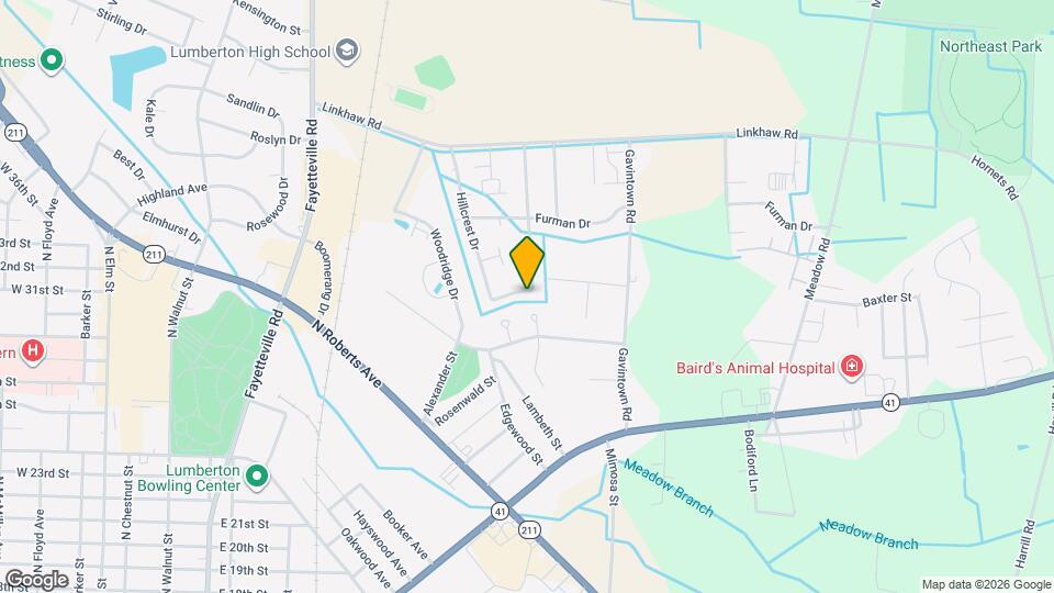 1008 Pinecrest Dr Map and Location Details