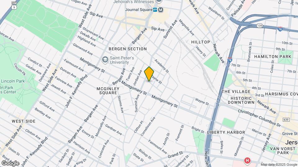 487 Mercer St, Unit 2nd Fl Apt Map and Location Details