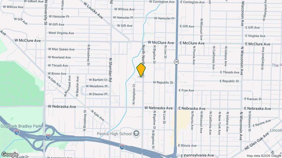 2133 N North St, Unit 2133 Map and Location Details