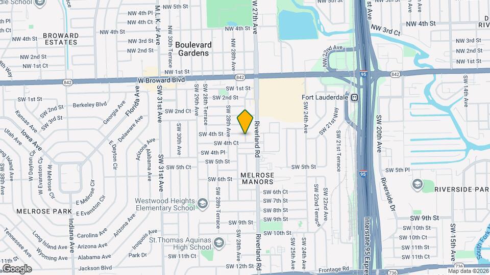 412 SW 27th Terrace Map and Location Details