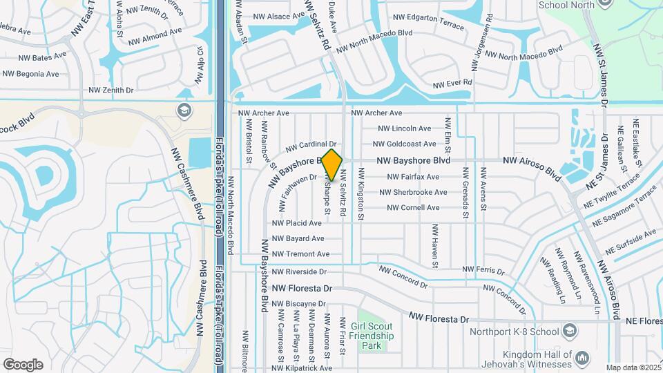 651 NW Sharpe St Map and Location Details