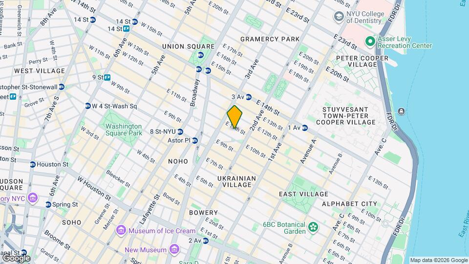 224 E 11th St, Unit 2H Map and Location Details