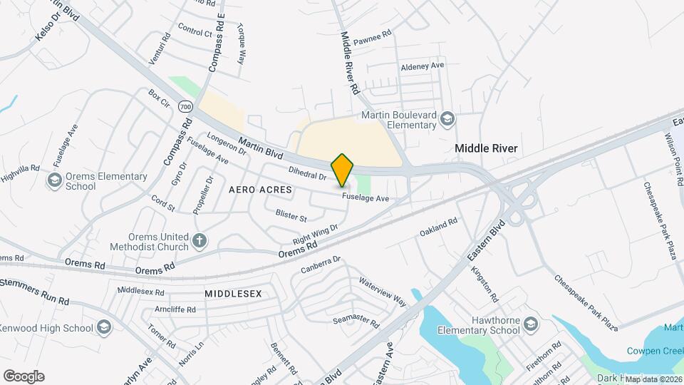 1325 Fuselage Ave Map and Location Details