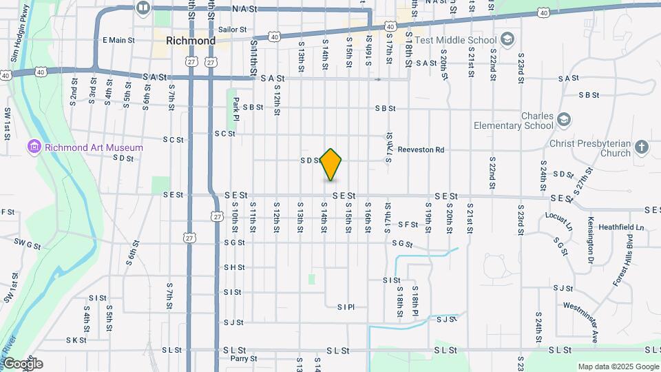 437 S 14th St Map and Location Details
