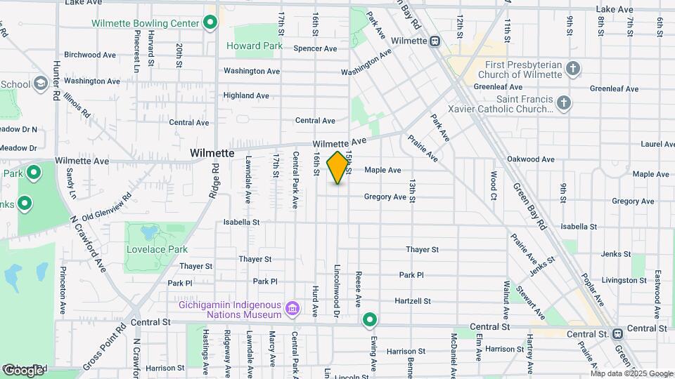 1512 Gregory Ave Map and Location Details