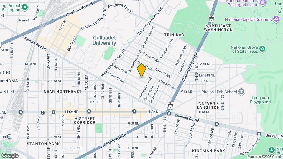 1268 Neal St NE Map and Location Details