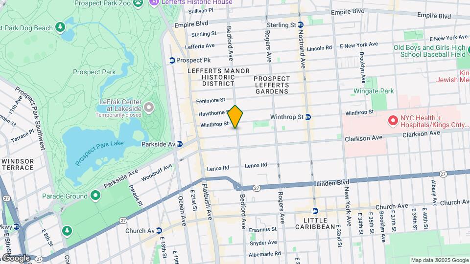 413 Parkside Avenue Mapa y Detalles de la Ubicación