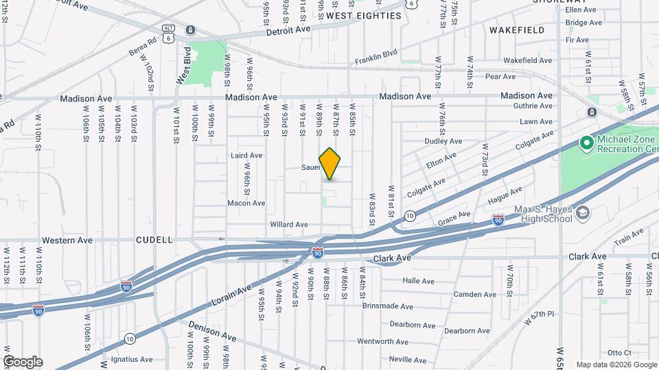 8801 Platten Ave Map and Location Details