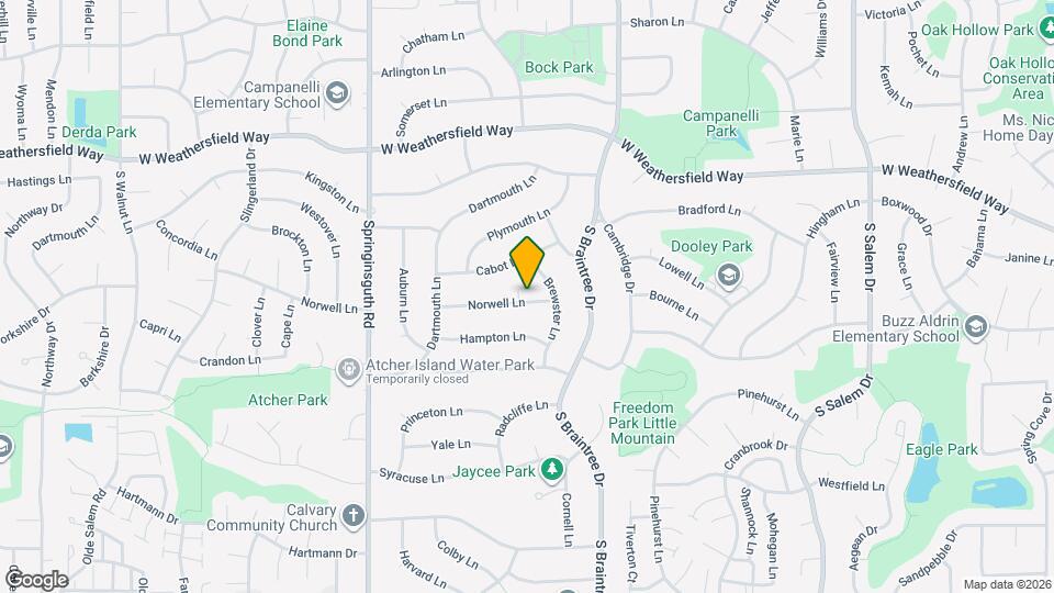 1316 Norwell Ln Mapa y Detalles de la Ubicación