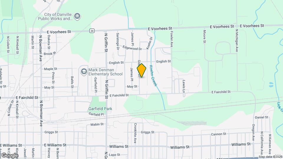 921 Giddings St Map and Location Details