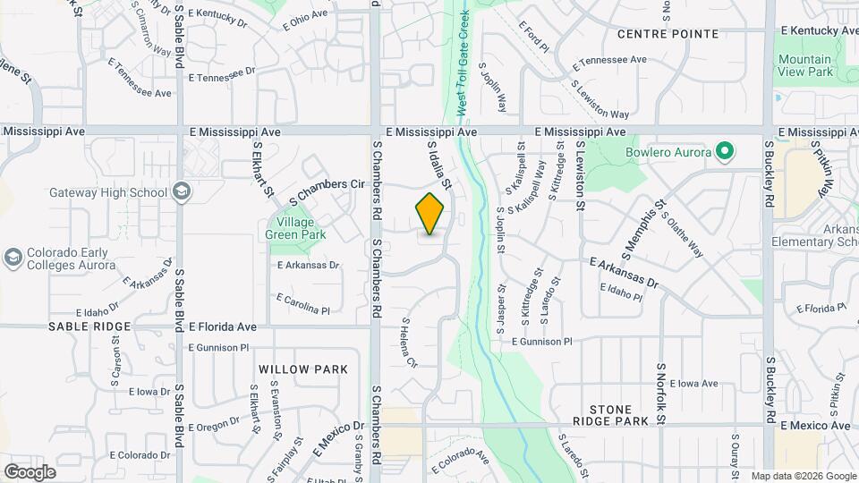 15546 E Louisiana Ave Map and Location Details