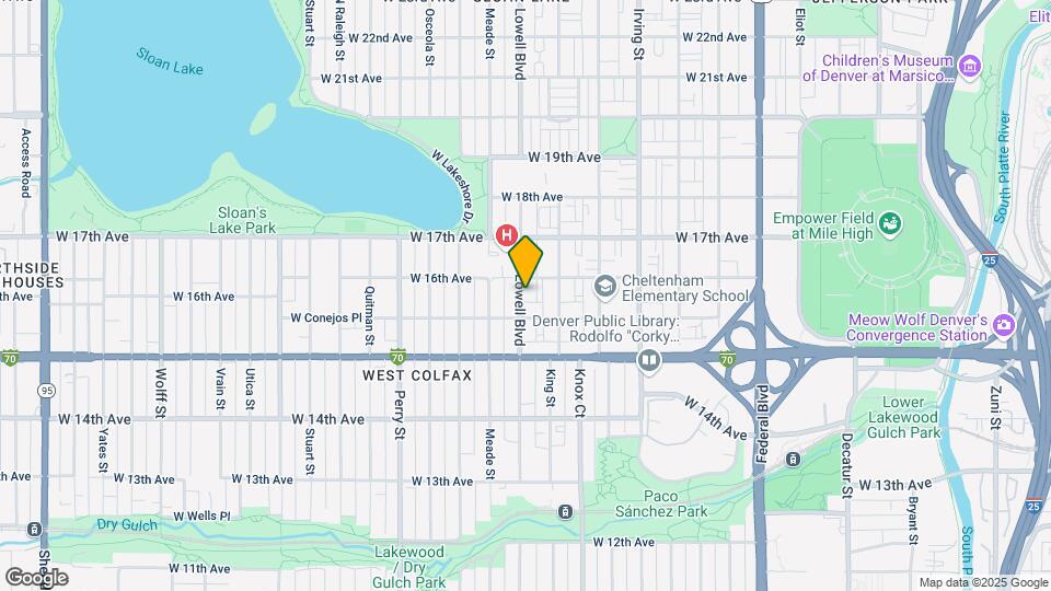1580 Lowell Blvd Map and Location Details