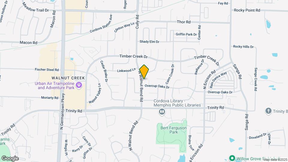 748 N Walnut Bend Rd Map and Location Details