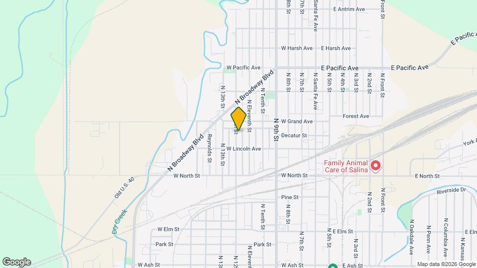 622 N 12th St, Unit 1 Mapa y Detalles de la Ubicación