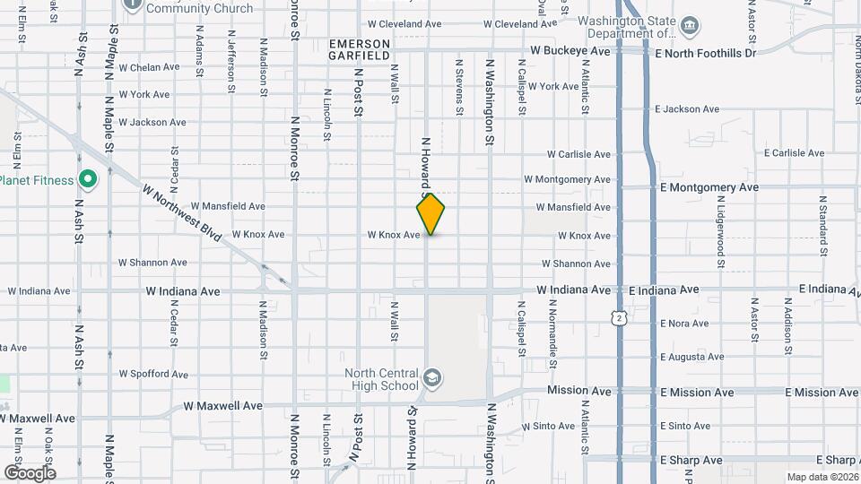 2020 N Howard St, Unit A Map and Location Details